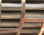 ファイバー（金属繊維）焼結金属のプリーツ加工