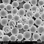 球体粉を使用した多孔質金属のSEM(走査型電子顕微鏡)画像 公称濾過精度40μmのブロンズ製多孔質焼結金属フィルター
